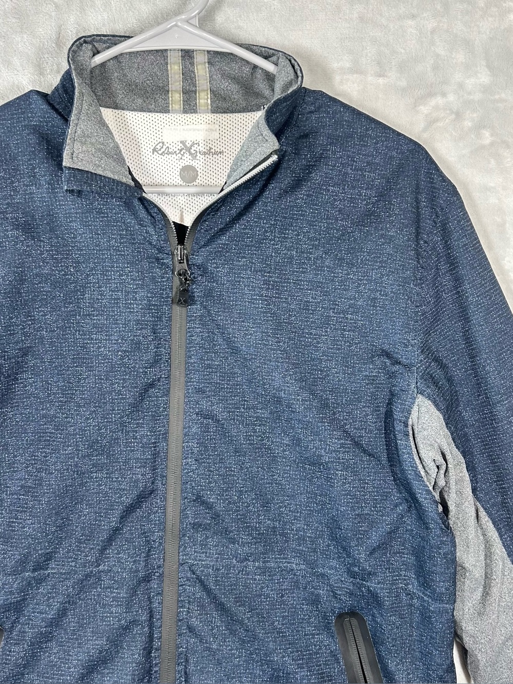 Robert Graham Full Zip Navy Men’s Athletic Gym Jacket Size Medium Designer